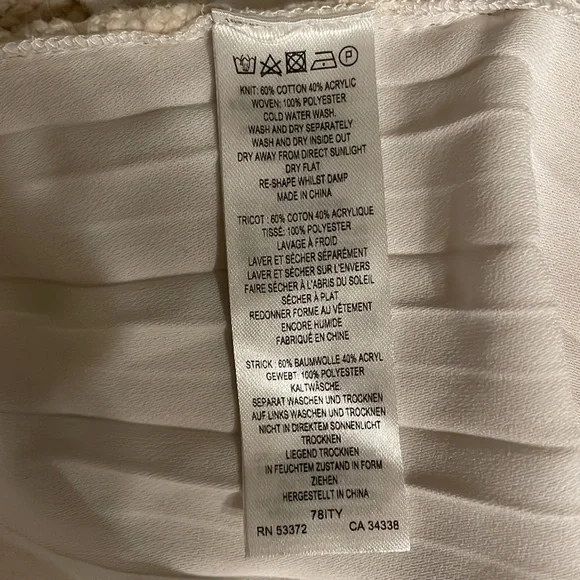 French Connections Sweater with Pleated Backing - Picture 5 of 5